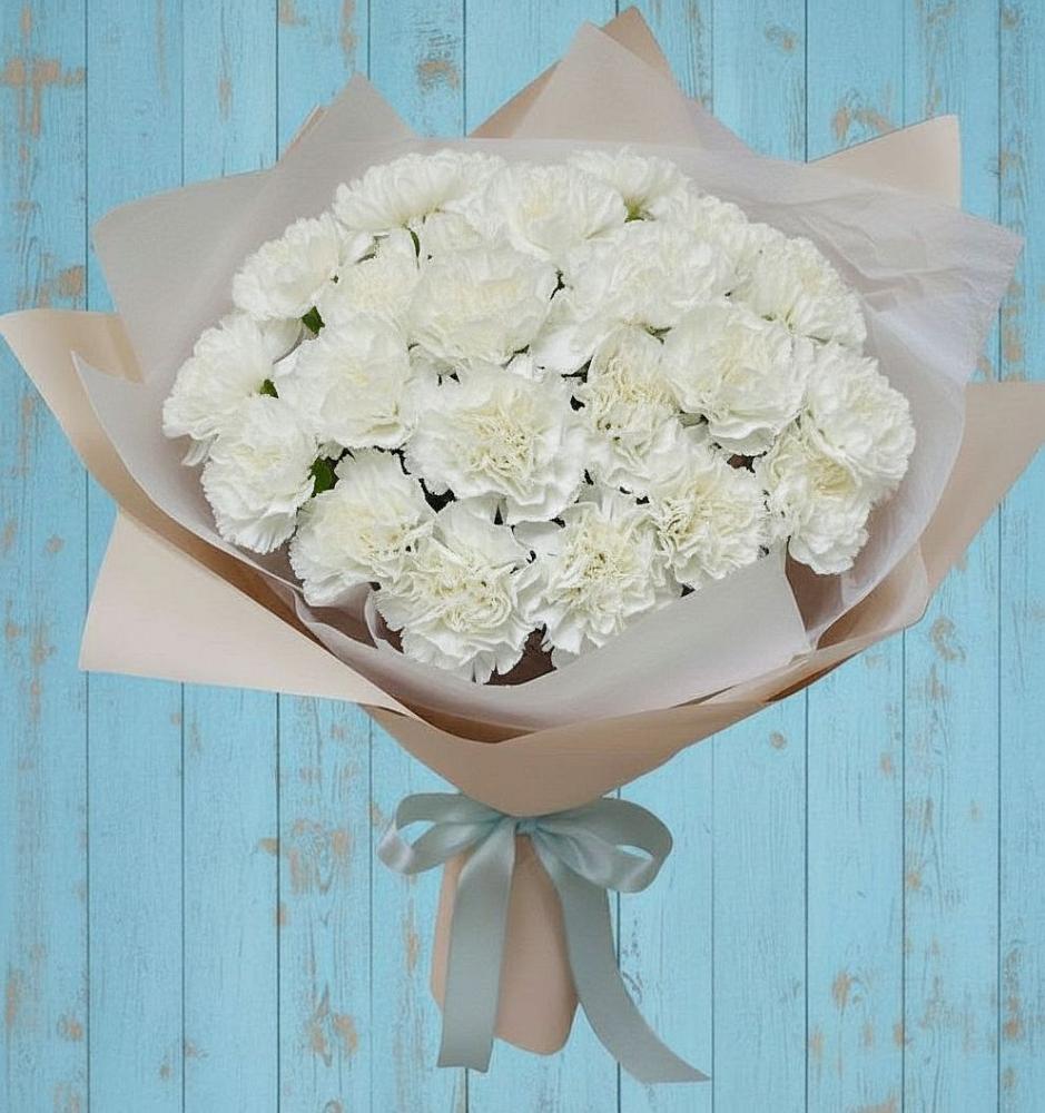 Букет цветов из: Гвоздики в Тимирязева