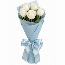 Букет 5 Белых роз Проуд #REPLACE_PRED# Тимирязева