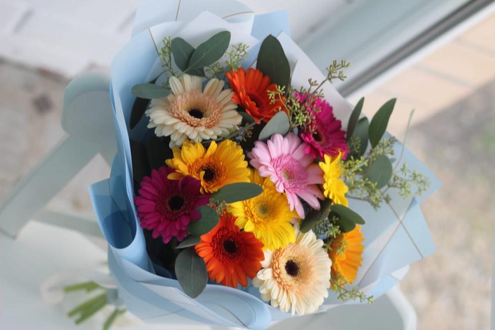 Букет цветов из: Герберы в Тимирязева