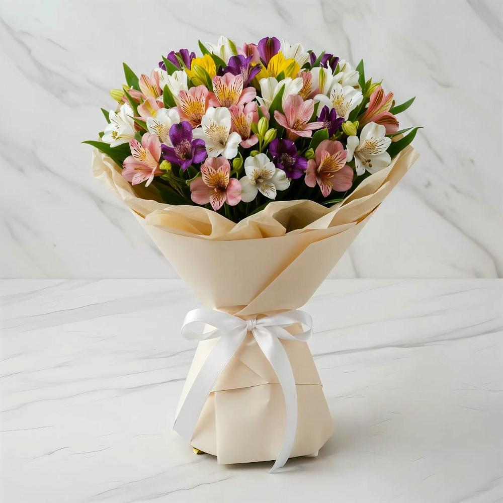 Букет цветов из: Альстромерии в Тимирязева