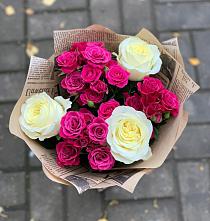 Букет цветов из:  Розы #REPLACE_PRED# Тимирязева