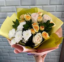 Букет цветов из:  Розы и Хризантемы #REPLACE_PRED# Тимирязева