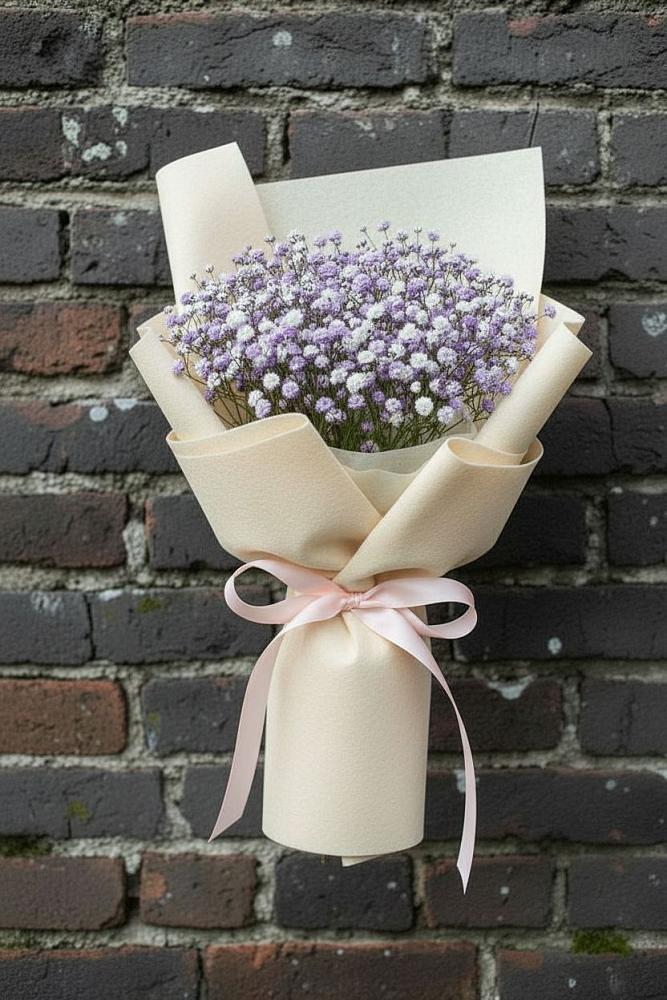 Букет цветов из: Гипсофила в Тимирязева