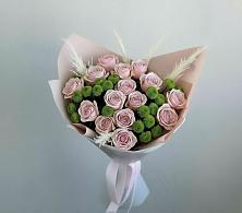 Букет цветов из:  Розы и Хризантемы в Тимирязева