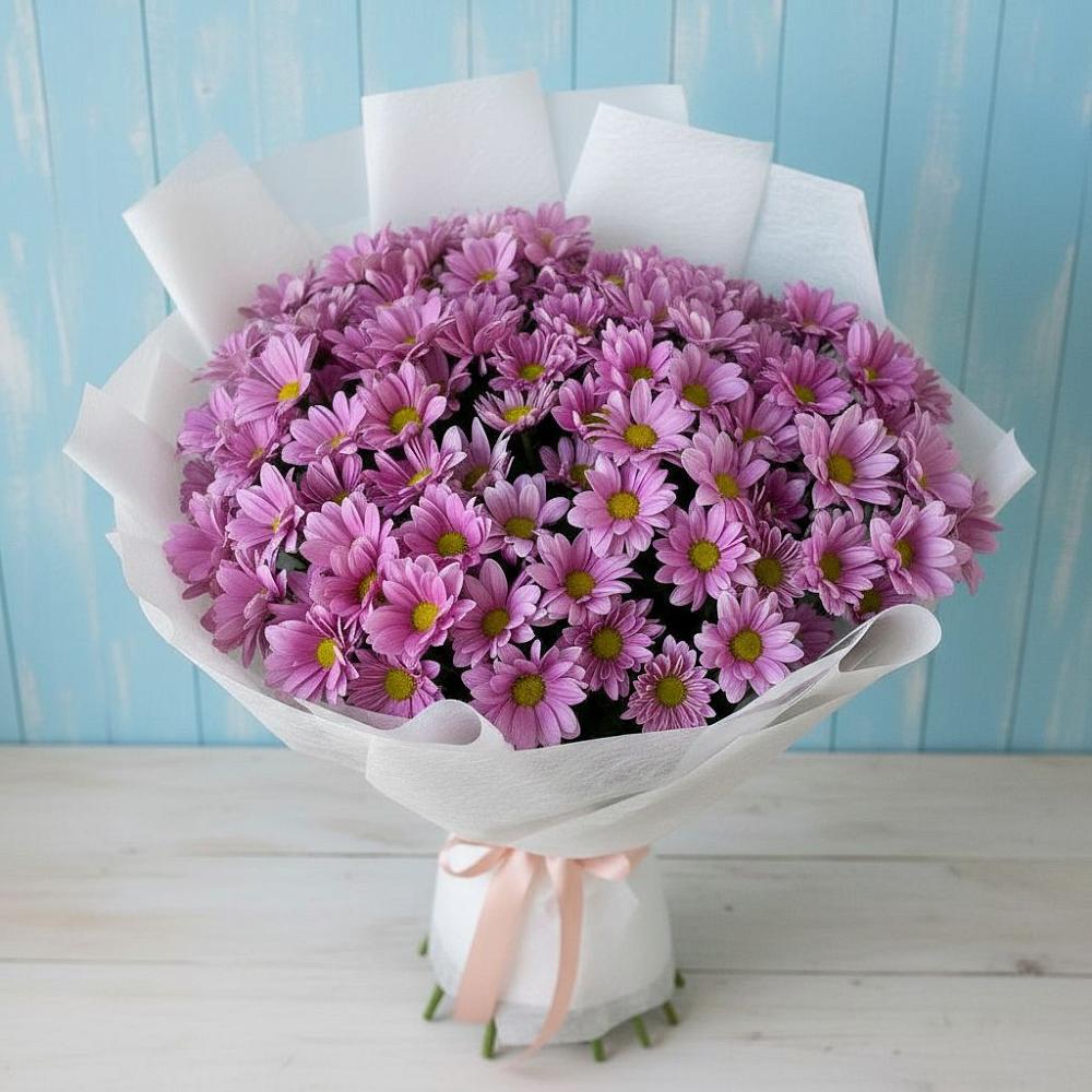 Букет цветов из: Хризантемы в Тимирязева