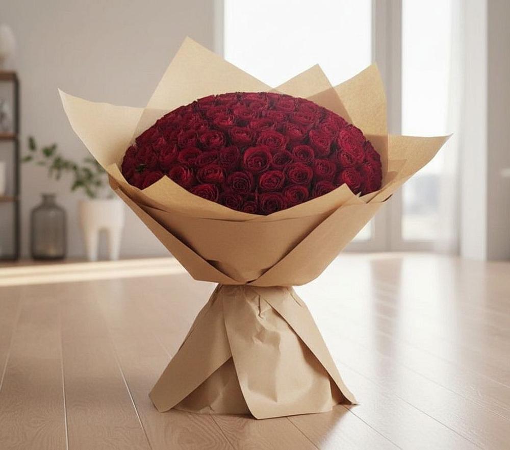 Букет 101 Красная роза в Тимирязева