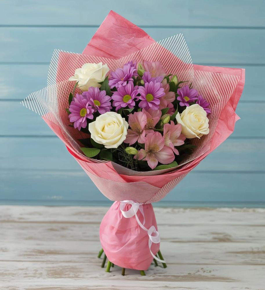 Букет цветов из: Герберы в Тимирязева