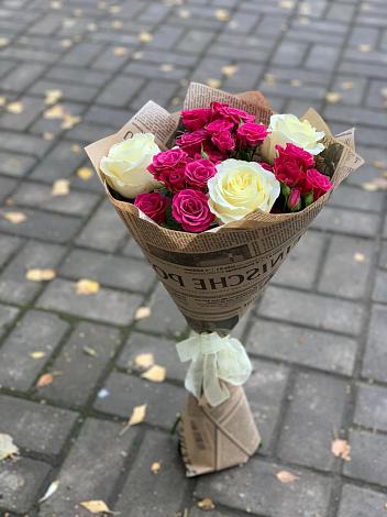 Букет цветов из: Розы в Тимирязева