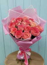 Букет 15 Розовых роз Равель #REPLACE_PRED# Тимирязева