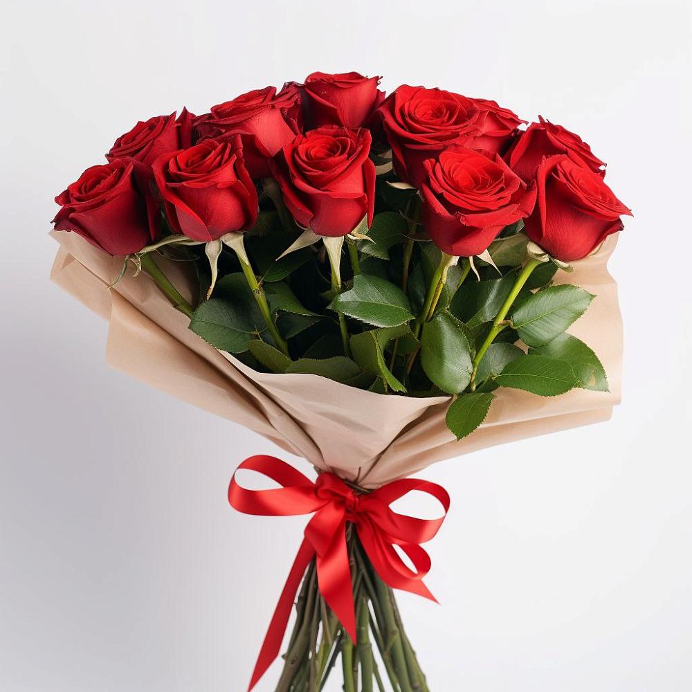 Букет 11 Красных роз Эдлесс Лав в Тимирязева