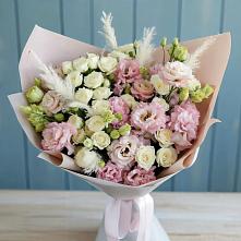 Букет цветов из:  Альстромерии и Розы в Тимирязева